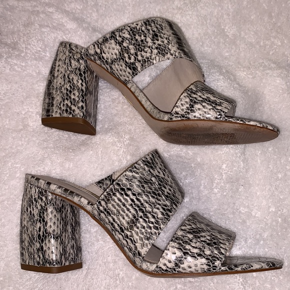 Louise et Cie Snakeskin block heel Sandal sz 6.5 - Picture 5 of 7